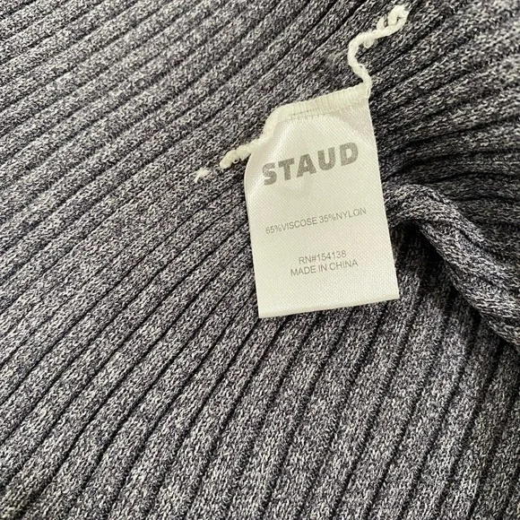 STAUD soho long ribbed dress - Picture 6 of 7